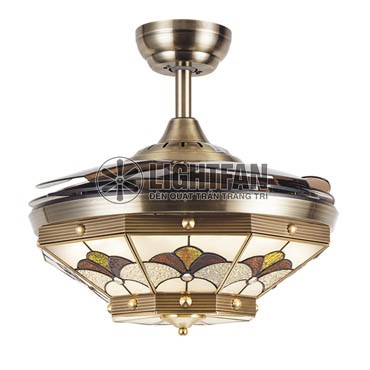 Bộ sưu tập đèn quạt trần trang trí phòng khách ấn tượng