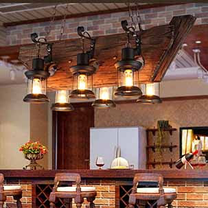 Những mẫu đèn chùm thả trần quán cafe siêu đẹp