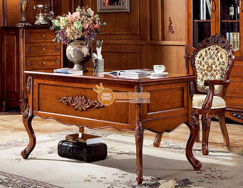 Bộ bàn làm việc cổ điển cao cấp