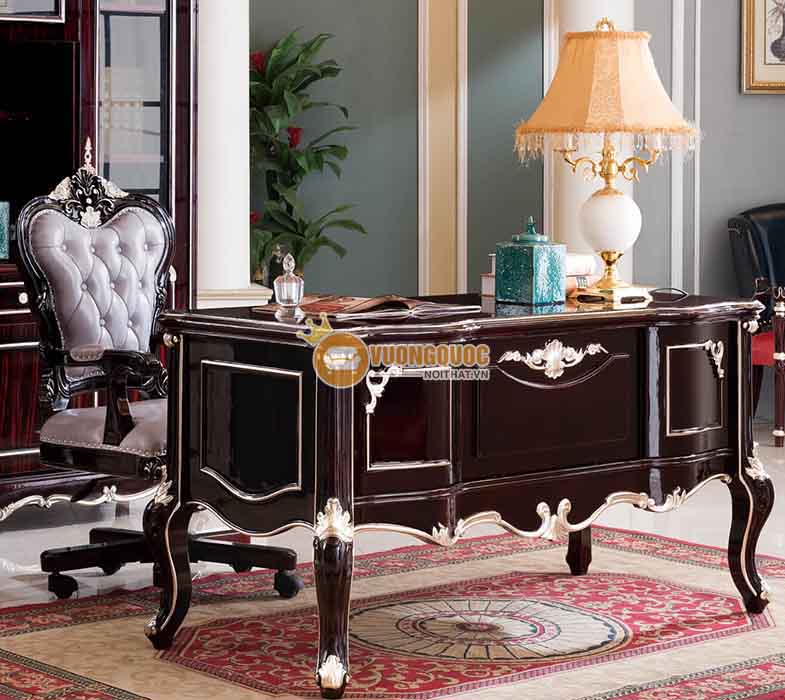 Bộ bàn làm việc giám đốc phong cách cổ điển sang trọng