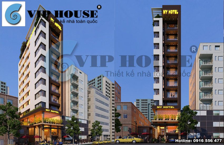 Tổng hợp mẫu thiết kế khách sạn mini đẹp sang trọng