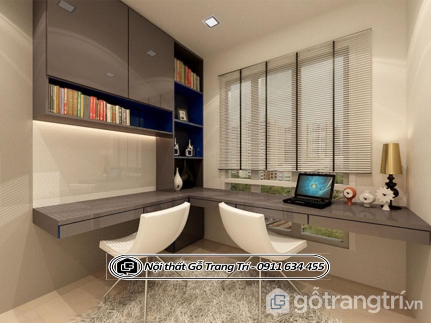 Những mẫu bàn học đôi phù hợp với phòng diện tích nhỏ